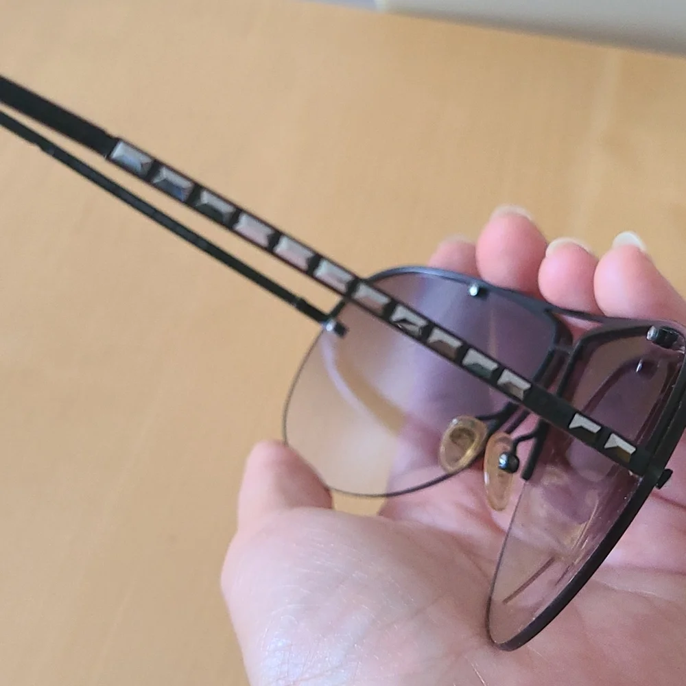 Dior ToreaDior Sunglasses Black Studs Gradient Lens